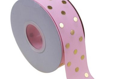 Foil Polka Dot Grosgrain Ribbon (2)