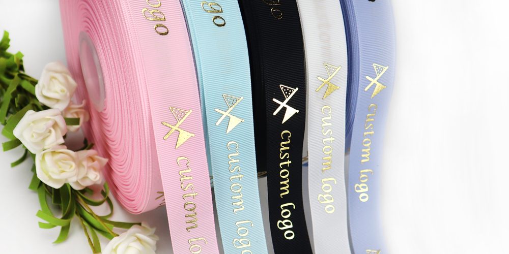 Gold Silver Foil Grosgrain Ribbon (1)