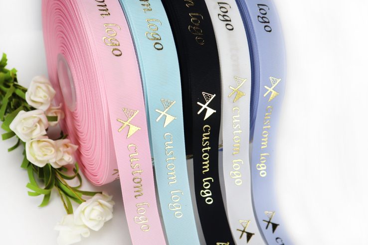 Gold Silver Foil Grosgrain Ribbon (1)