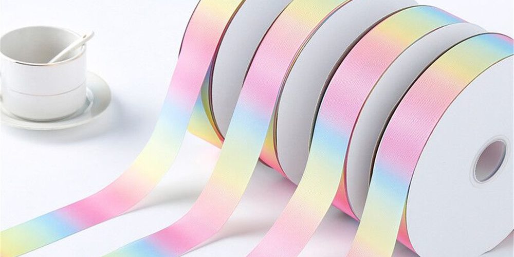High Quality Printed Rainbow Ribbon (6)