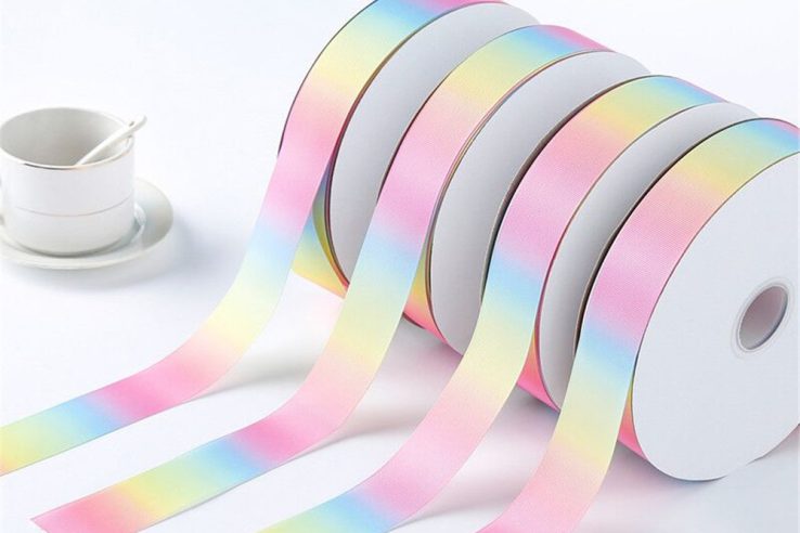 High Quality Printed Rainbow Ribbon (6)