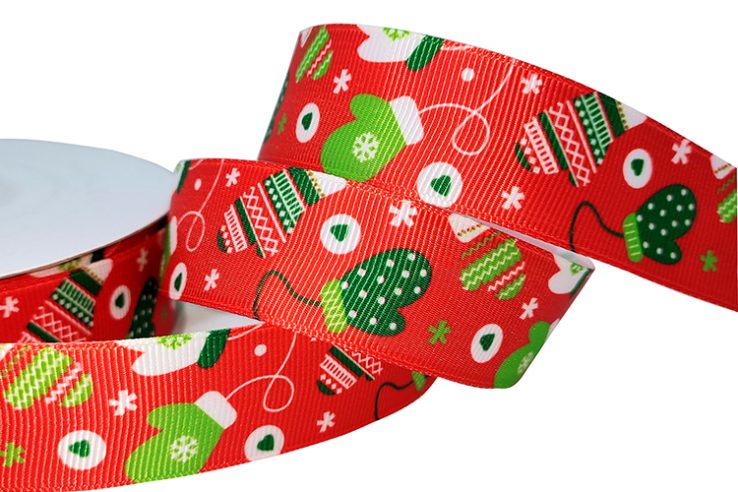 Printed Christmas Holiday DecorationRibbon (2)