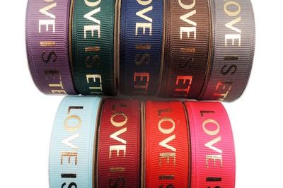 Stocked Polyester Solid Color Grosgrain Ribbon (3)