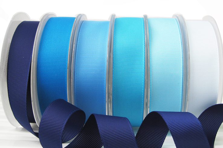 Wide Solid Color Polyester Grosgrain Ribbons (1)