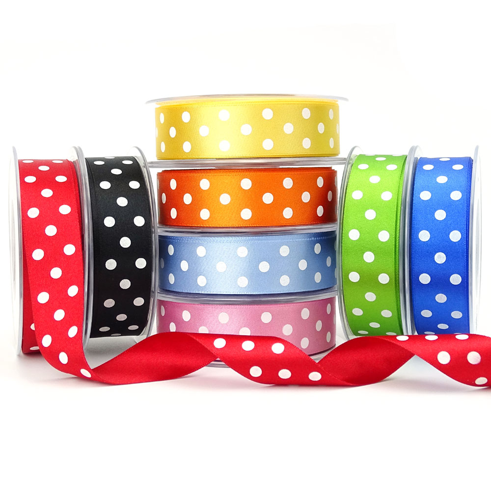 How to custom polka dot ribbon? polka dot ribbon wholesale