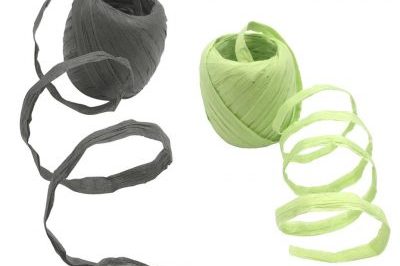 Buy 2 Rolls Raffia Paper Ribbon Gift…