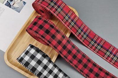 Christmas Wired Edged Ribbon (2)