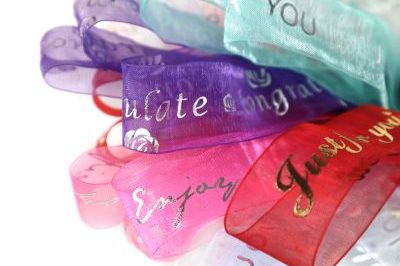 Custom Organza Ribbon With Logo (1)