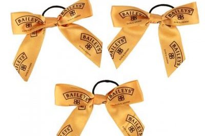 Customized Logo Ribbon Bow (3)