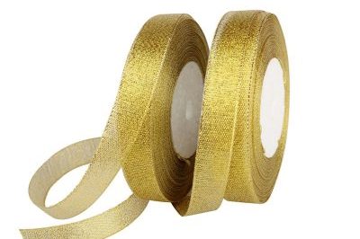 Feyarl Glitter Metallic Gold Ribbon 5…