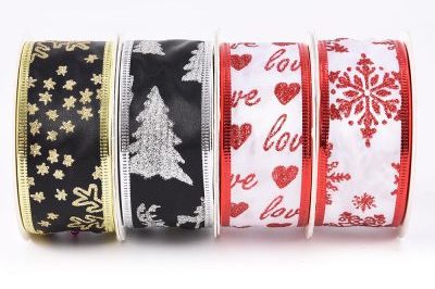 Glitter and Wired Christmas Ribbons (5)