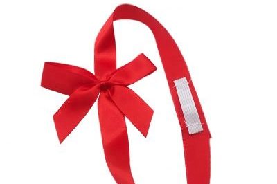 Pre-Tied Satin Ribbon Elastic Bow (5)