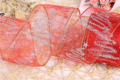 Silk Christmas Wired Ribbon (5)