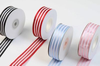 Striped Wired Ribbon For Crafts (4)