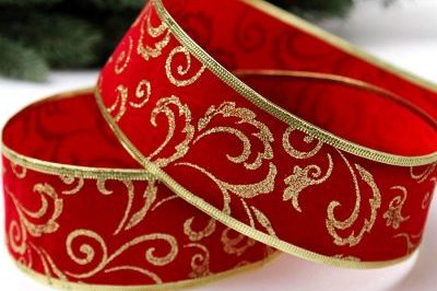 Wholesale Christmas Gift Wired Ribbons (3)