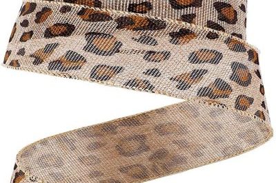 Wholesale Leopard Printed Wired Ribbon (3)