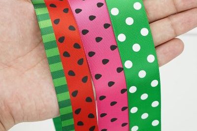 Rainbow Solid Color Satin Ribbon For Gift (3)