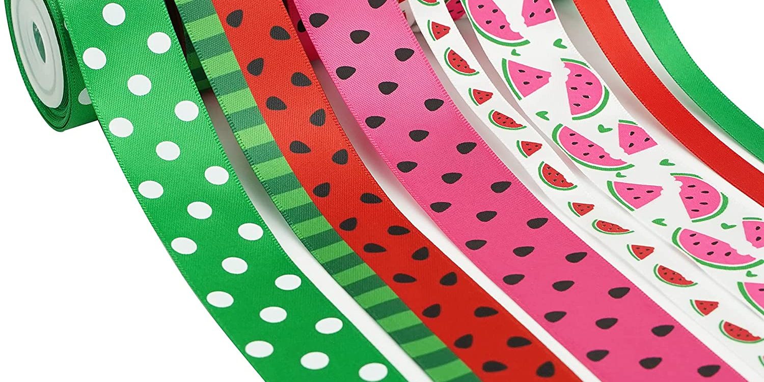 Rainbow Solid Color Satin Ribbon For Gift (4)