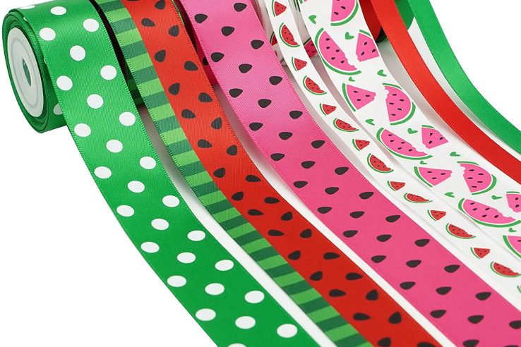 Rainbow Solid Color Satin Ribbon For Gift (4)